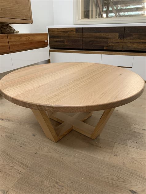 Round Oak Coffee Table Australia | Custom Tasmanian Oak