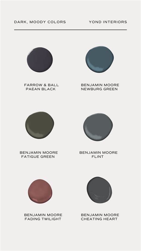 Color story dark moody paint colors – Artofit