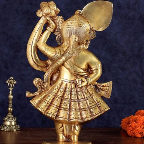 Buy Brass Handcrafted Lord Shrinath Ji Statue | Nathdwara | 13 Inch ...