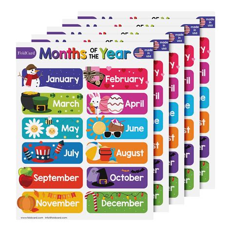 Free months of the year charts, Download Free months of the year charts ...