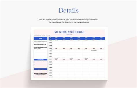 Image result for Excel Weekly Schedule Spreadsheet Editable