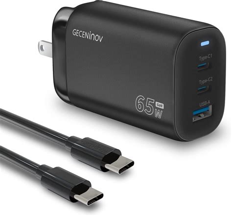 Buy 65W Wall Charger, Geceninov GaN Charger, Latest GaN III Chip, 3 ...