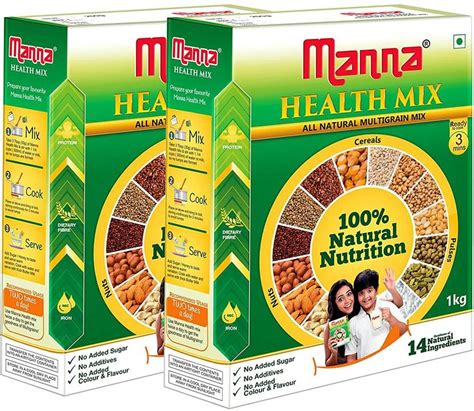 Manna Millet Health Mix 2Kg (1Kg X 2 Packs) | Sathu Maavu for Babies ...