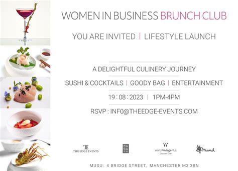 WOMEN IN BUSINESS BRUNCH CLUB LIFESTYLE LAUNCH, MUSU, Manchester, 19 ...