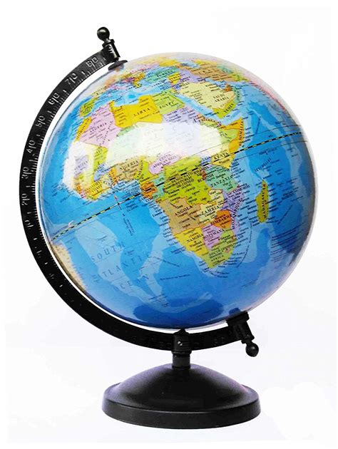 Globeskart Educational Laminated Rotating World Globe With Metal ...