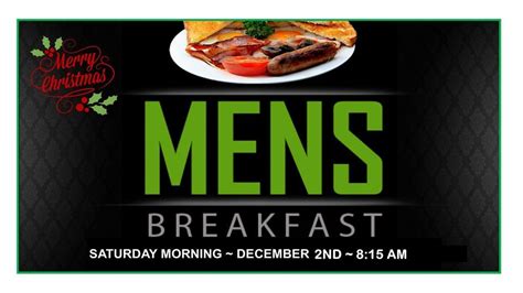 Mens Fellowship Breakfast, Granny's Country Kitchen, Icard, 2 December ...