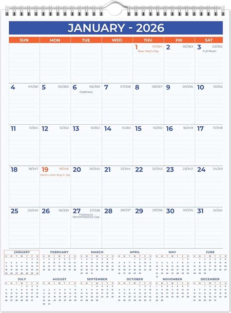 Amazon.Com: 2026 Calendar - 2026 Wall Calendar, January 2026 - December ...