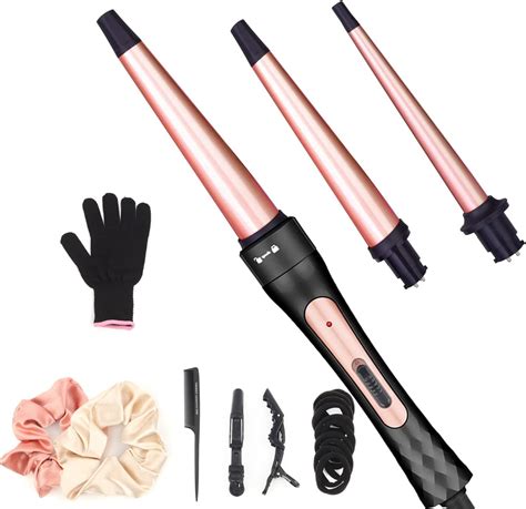 Amazon.com: REMINGTON Pro Pearl Ceramic Conical Curling Wand, Digital Controls + 10 Heat ...