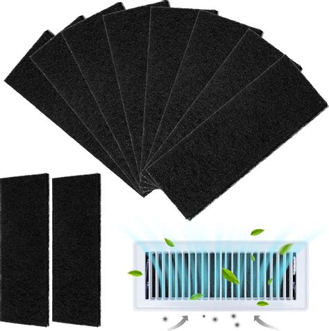 UCandy 4"x10" Activated Carbon Air Vent Filters for Home, Floor Vents ...