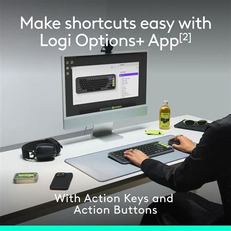 Logitech POP ICON Combo, Bluetooth Keyboard and Mouse Combo, Comfortab ...