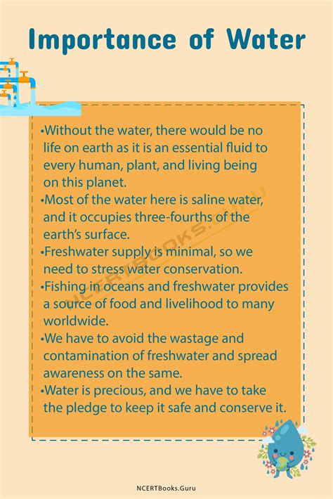10 Lines on Importance of Water for Students and Children in English - NCERT Books