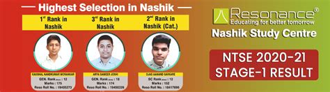 Resonance Nashik for JEE Advanced, JEE Main, NEET, NTSE
