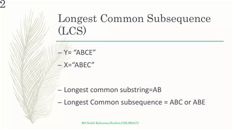 Image result for Longest Common Subsequence Complexty