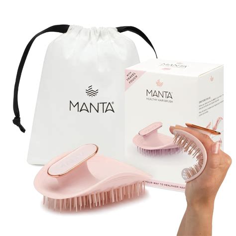 Buy Manta Original Anti-Breakage Hairbrush – Gentle Detangling Brush ...