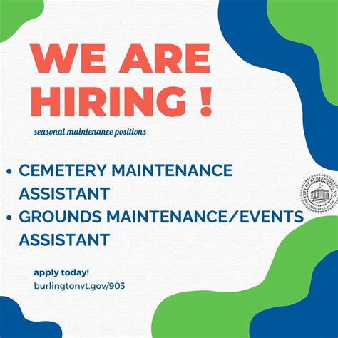 City Of Burlington Vt Jobs
