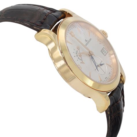 Buy Jaeger-LeCoultre Master Control Hometime 18k Gold Silver Dial Watch ...