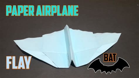 Bat Paper Airplane Tutorial 的图像结果
