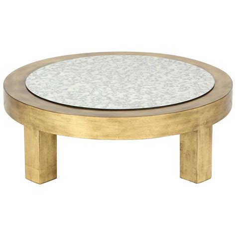 James Mont Gold Leaf Coffee Table, Signed For Sale at 1stDibs | james ...