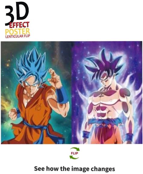Goku-3D Lenticular Effect- Anime Dragon Ball Z | Ubuy India