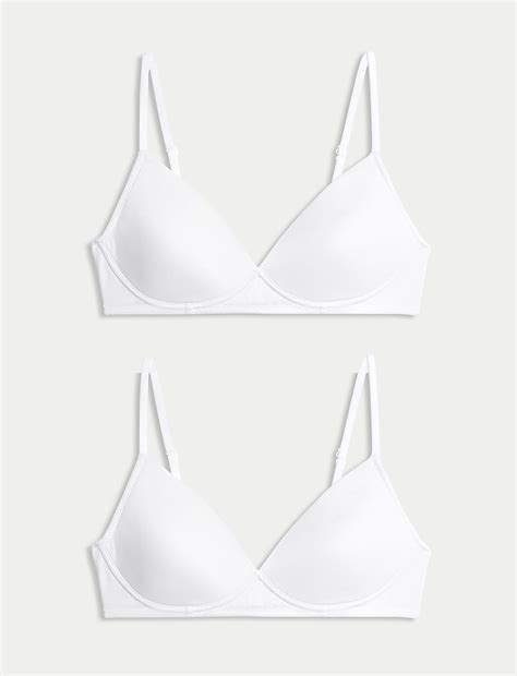Buy 2pk Non-Wired First Bras at Marks & Spencer