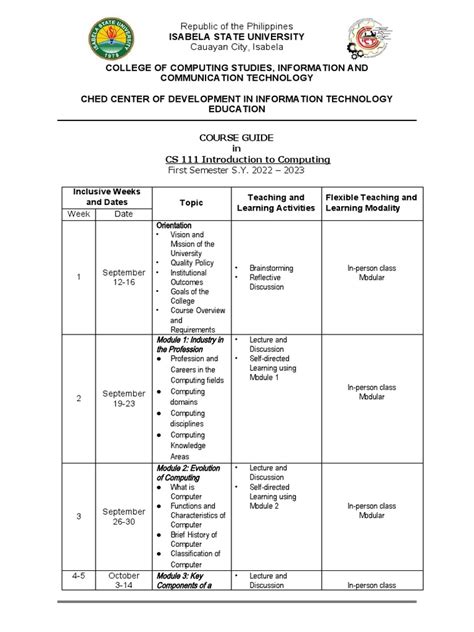 Image result for Cdcs110 Course Outline