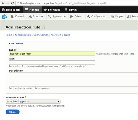 Image result for Drupal 8 Rules Module Tutorials