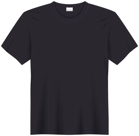 Black T Shirt Template Png