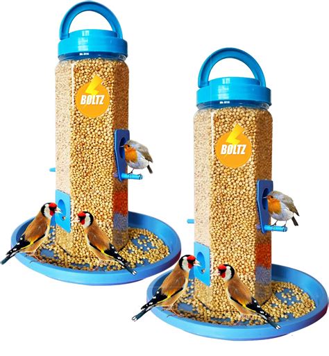 Boltz Hanging Bird Feeder, 4 Feed Nozzle, Hanging Food Feeder, Capacity ...