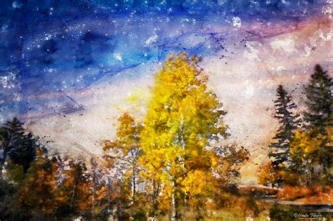 Image result for Watercolor Fall Landscape Tutorial