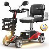 SACVON 4 Wheel Foldable Mobility Scooter for Seniors, 330lbs ...