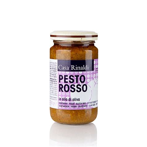 Pesto Rosso, pesto de tomates a l`huile d`olive, vegetalien, Casa ...