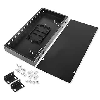 YAODHAOD FTTH Fiber Distribution Box (Rack 4port - 12 Ports, Black ...