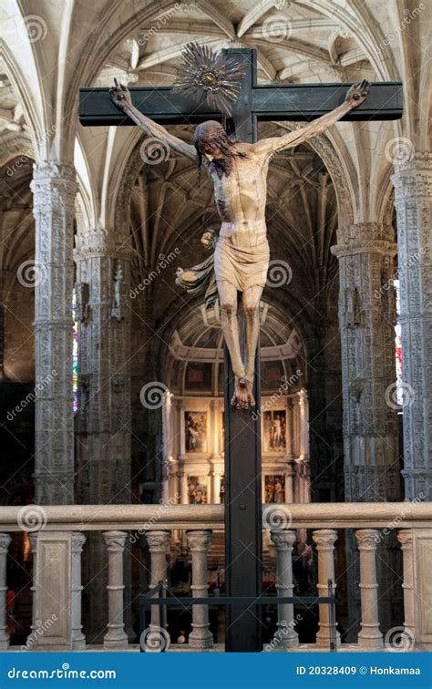 Jesus cross editorial stock image. Image of belem, gothic - 20328409