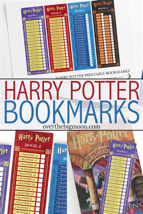 Harry Potter Printable Bookmarks | Over The Big Moon