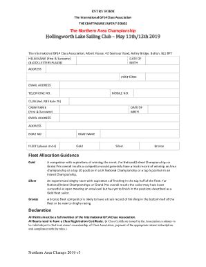 Fillable Online GP14 Entry Form Fax Email Print - pdfFiller