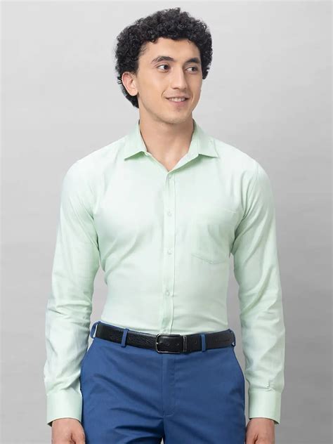 Park Avenue Men Green Structure Slim Fit Cotton Shirts – MyRaymond