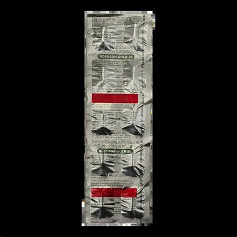 ROSUSON GOLD 20MG CAPSULE 10'S, Price, Composition & Generic ...