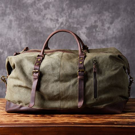 Waxed Canvas Duffle Bag