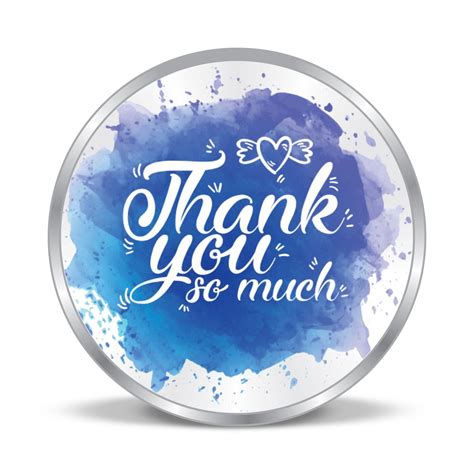 Buy Precious Moments 999 Pure Personalised Thank You Silver Coin ...