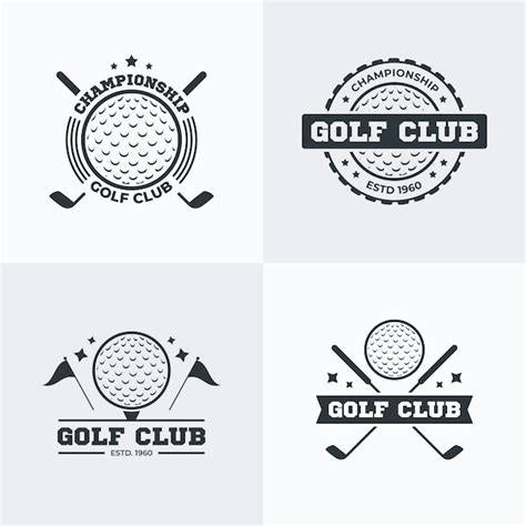 Golf logo collection in flat design | Free Vector