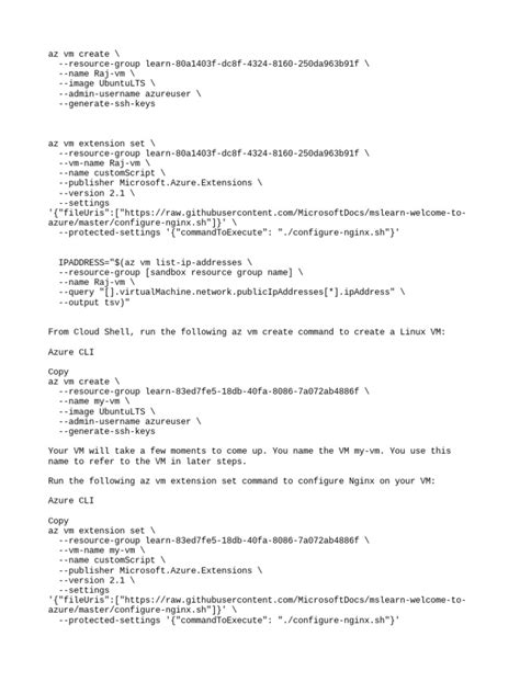 Azure Command 的图像结果