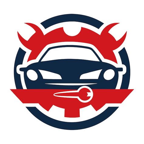 Conception du logo de l'entretien de la voiture concept d'art vectoriel ...