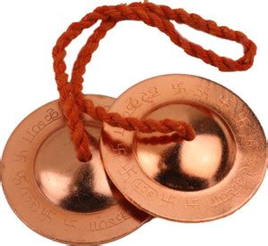 Rolimoli iron manjira 6.5 cm copper coated set of 2 Kartal Instrument ...