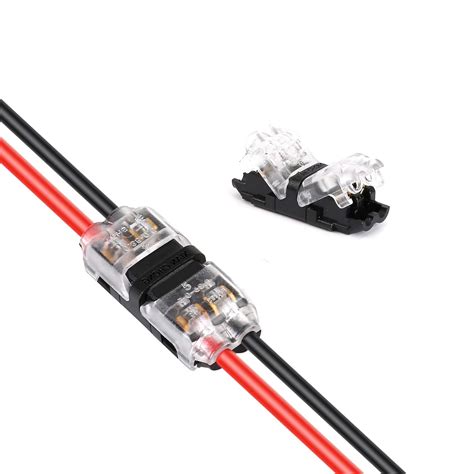 Low Voltage Wire Connectors, TYUMEN 12pcs 2 Pin 2 Way Universal Compact ...