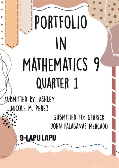 Math Portfolio Design Ideas 的图像结果