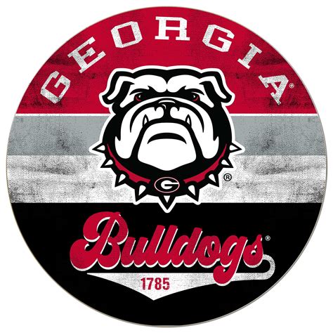 Lids Georgia Bulldogs 20'' x 20'' Retro Logo Circle Sign | CoolSprings ...