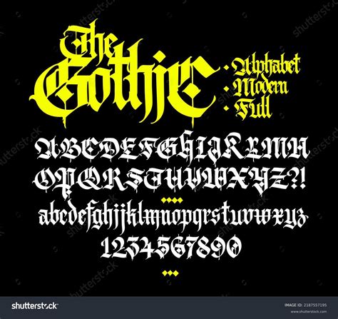 Simple Gothic Calligraphy Fonts GOTHIC CALLIGRAPHY