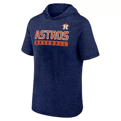 Men's Profile Navy Houston Astros Big & Tall Short Sleeve Pullover Hoodie