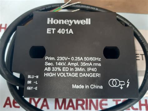 Honeywell et 401a ignition transformer 230v~0.25a – Aeliya Marine Tech