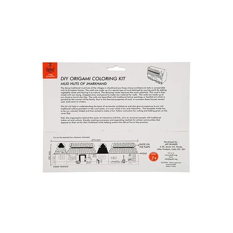 Colouring kit HUTS OF INDIA - Mud Huts of Jharkhand